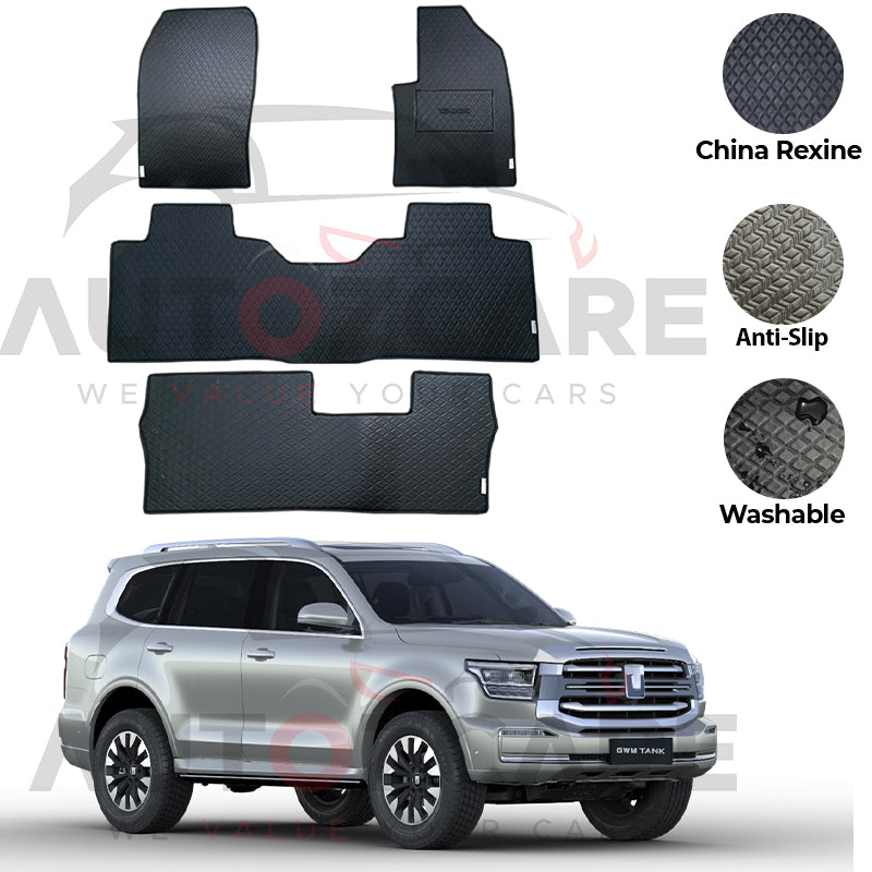 GWM Tank 500 China Rexine Floor Mat 4PCS - Model 2024-2025