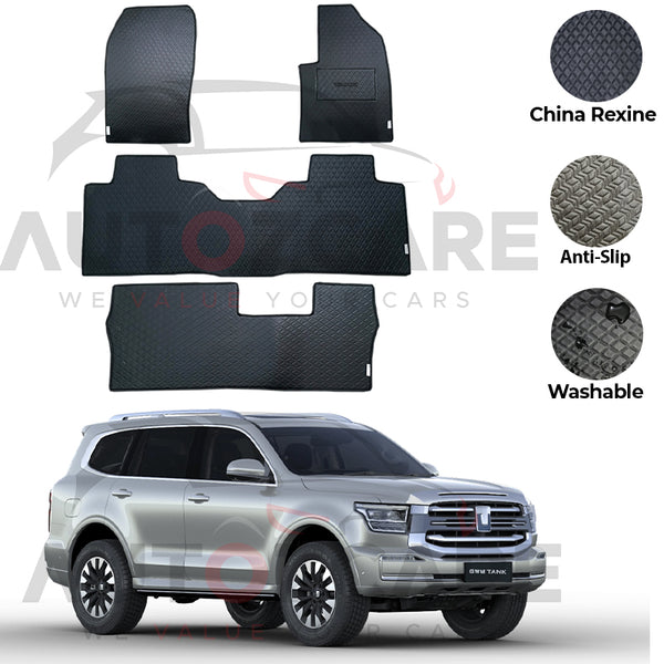 GWM Tank 500 China Rexine Floor Mat 4PCS - Model 2024-2025