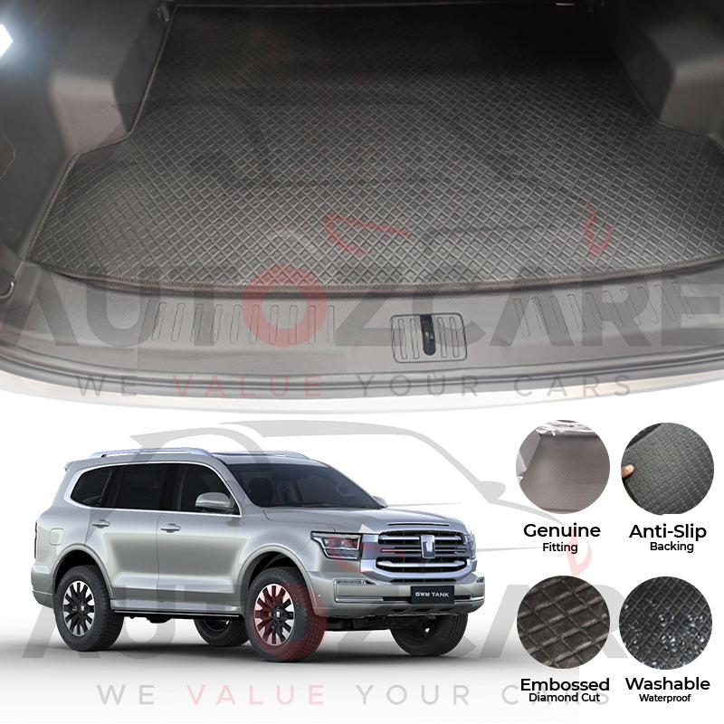 GWM Tank 500 China Rexine Custom-Size Trunk Mat - Model 2024-2025