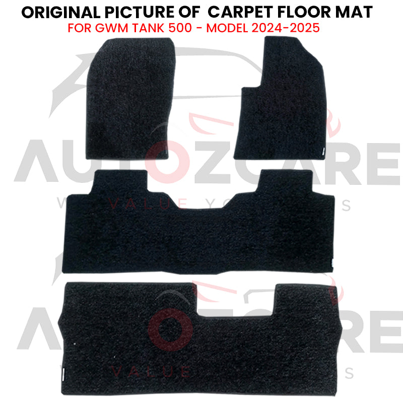 GWM Tank 500 Genuine Fitting Carpet Floor Mat 4PCS - Model 2024-2025