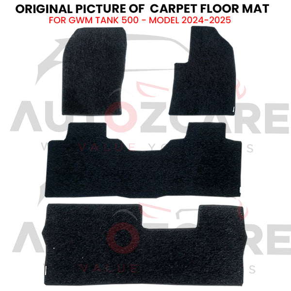 GWM Tank 500 Genuine Fitting Carpet Floor Mat 4PCS - Model 2024-2025