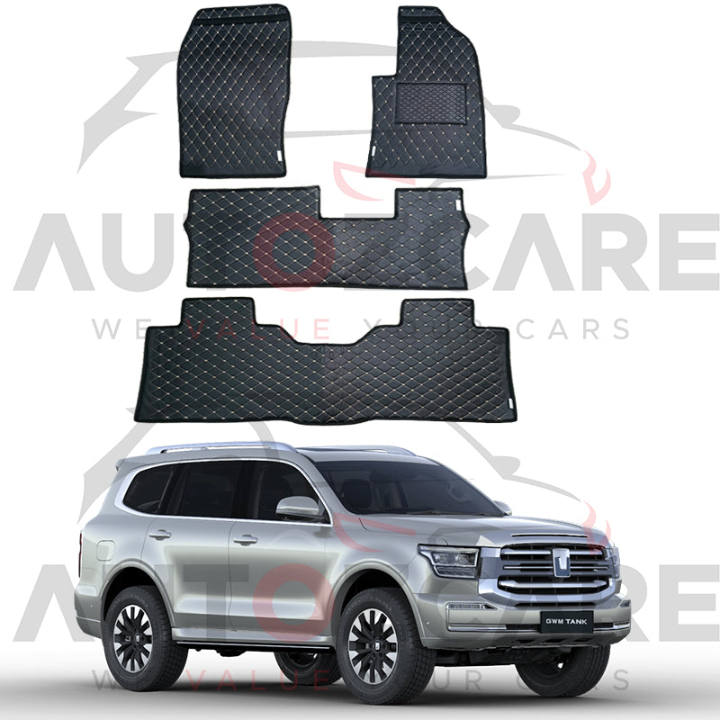 GWM Tank 500 7D Floor Mat ( Flat Style ) 4PCS - Model 2024-2025