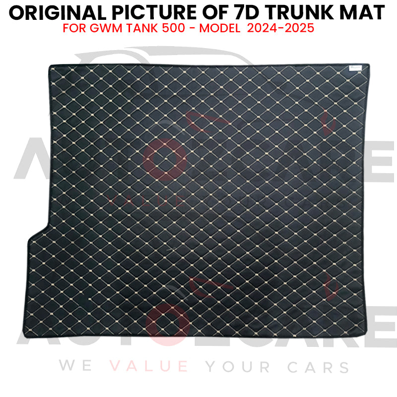 GWM Tank 500 7D Custom Car Trunk Mat - Model 2024-2025