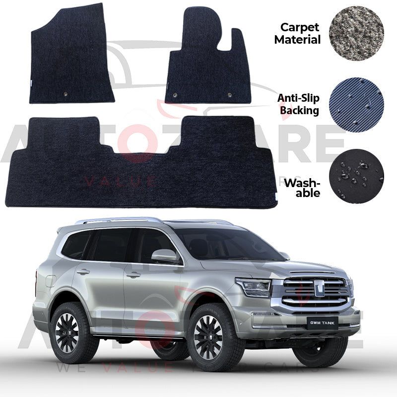 GWM Tank 500 Genuine Fitting Carpet Floor Mat 4PCS - Model 2024-2025