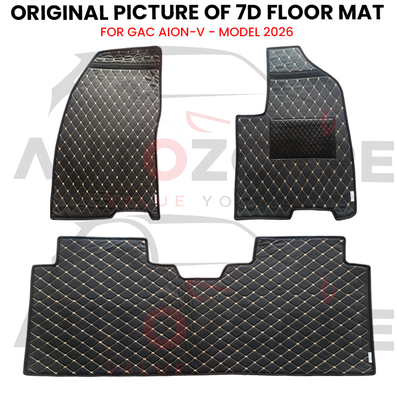 GAC Aion-V 7D Floor Mat (Flat Style) 3PCS - Model 2026