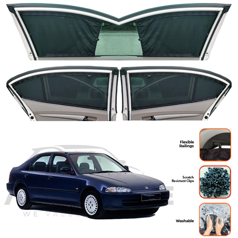 HONDA Civic Custom Car Sliding Curtains - Model 1992-1998
