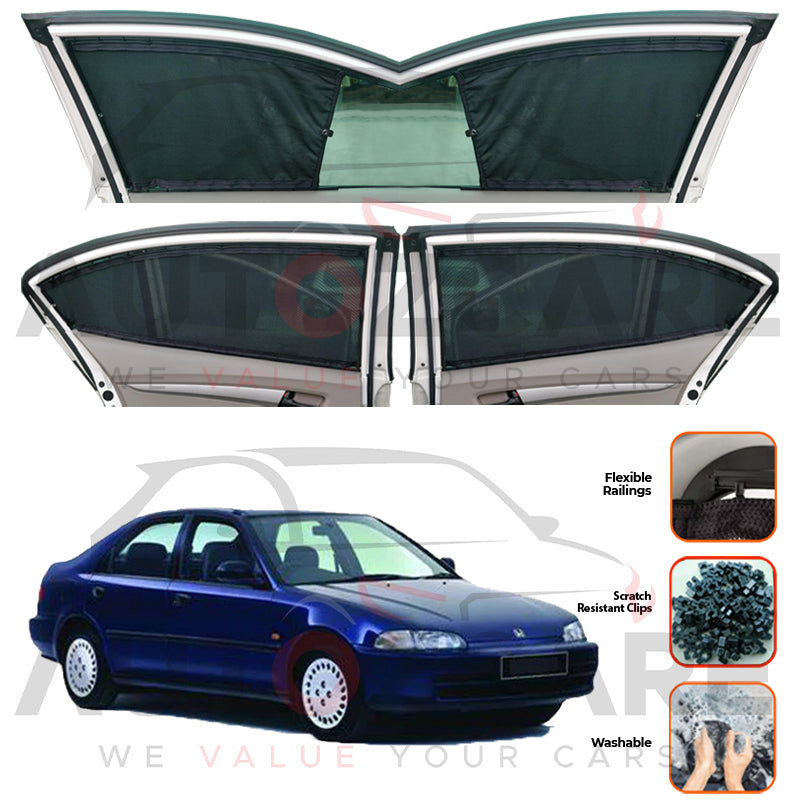 HONDA Civic Custom Car Sliding Curtains - Model 1992-1998