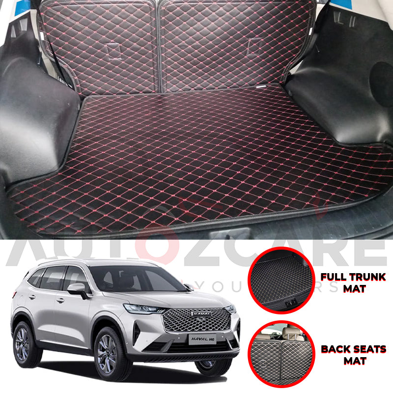 Haval H6 Custom Car Complete 7D Cabine Mat | Complete 7d Trunk Room Mat- Model 2021-2025