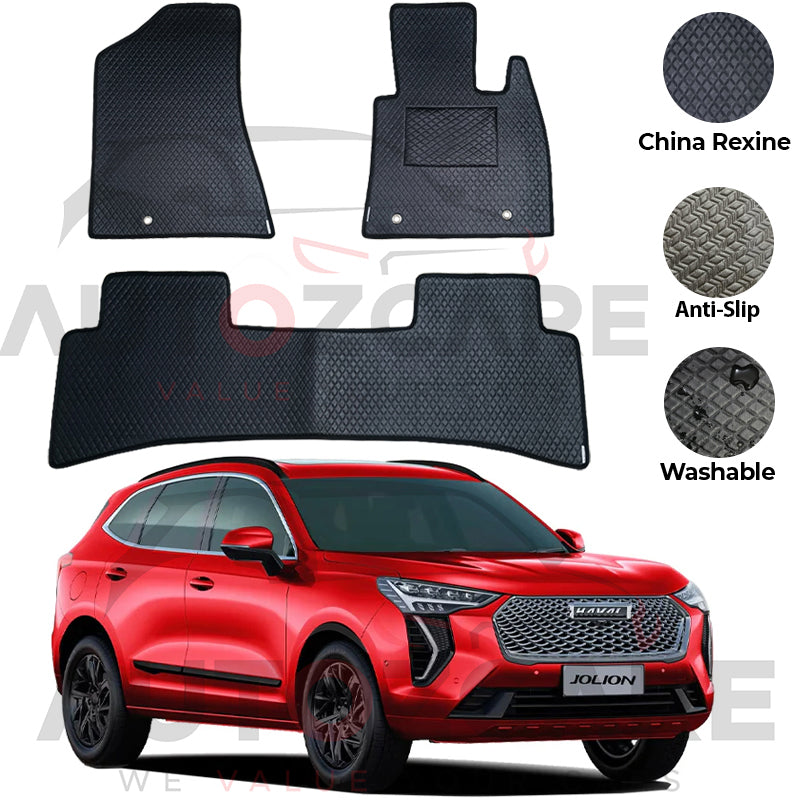 Haval Jolion China Rexine Floor Mat 3PCS - Model 2021-2025