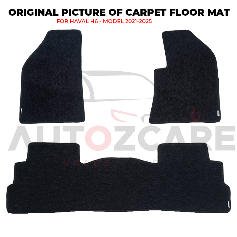 Haval H6 Fitting Carpet Floor Mat 3PCS - Model 2021-2025