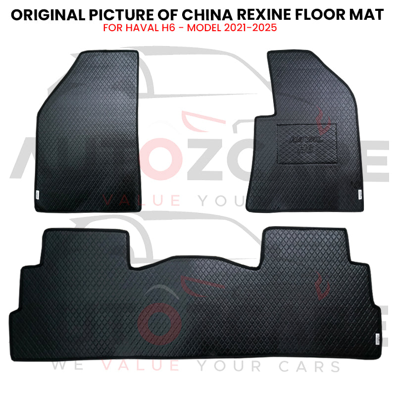Haval H6 China Rexine Floor Mat 3PCS - Model 2021-2025