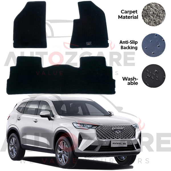 Haval H6 Fitting Carpet Floor Mat 3PCS - Model 2021-2025