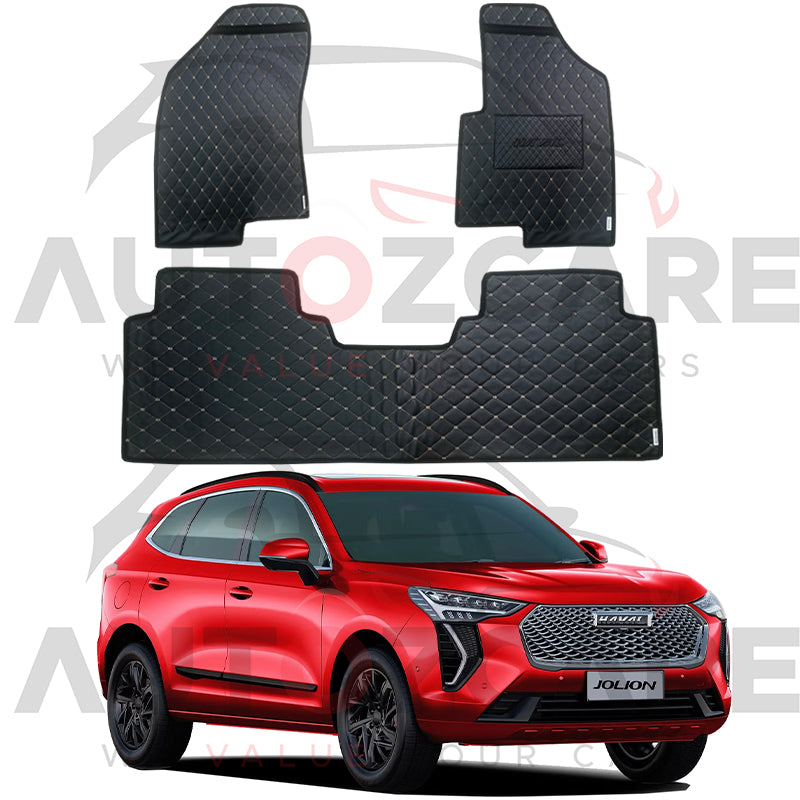 Haval Jolion 7D Floor Mat (Flat Style) 3PCS - Model 2021-2025