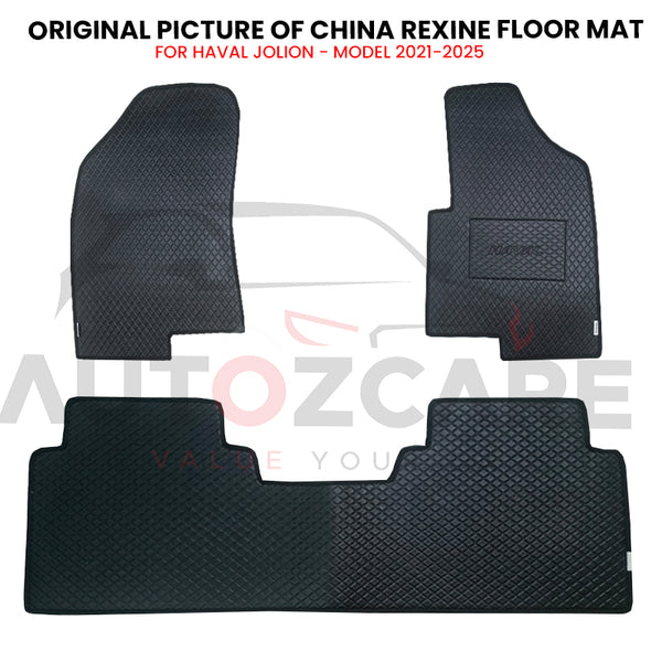 Haval Jolion China Rexine Floor Mat 3PCS - Model 2021-2025