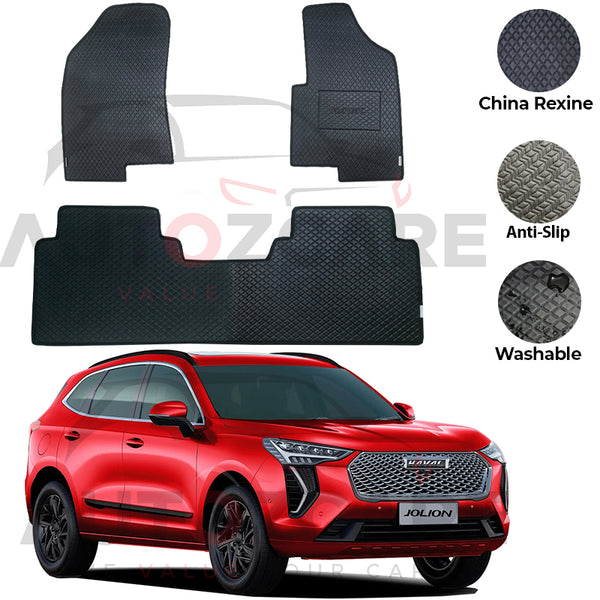 Haval Jolion China Rexine Floor Mat 3PCS - Model 2021-2025