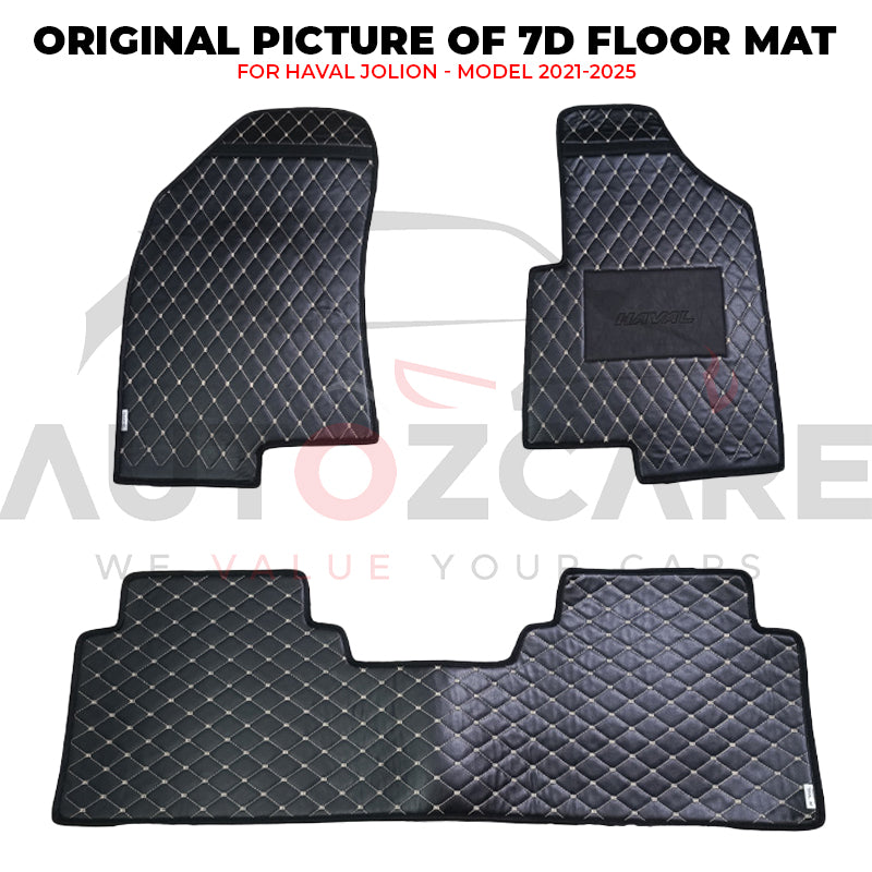 Haval Jolion 7D Floor Mat ( Flat Style ) - Model 2021-2025