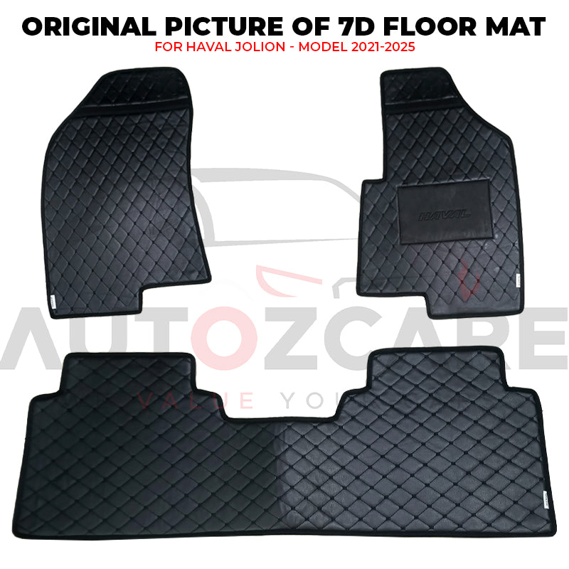 Haval Jolion 7D Floor Mat ( Flat Style ) - Model 2021-2025