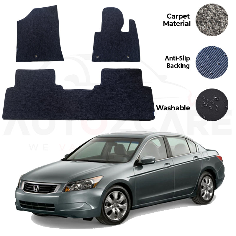 Honda Accord Fitting Carpet Floor Mat 3PCS - Model 2002-2007