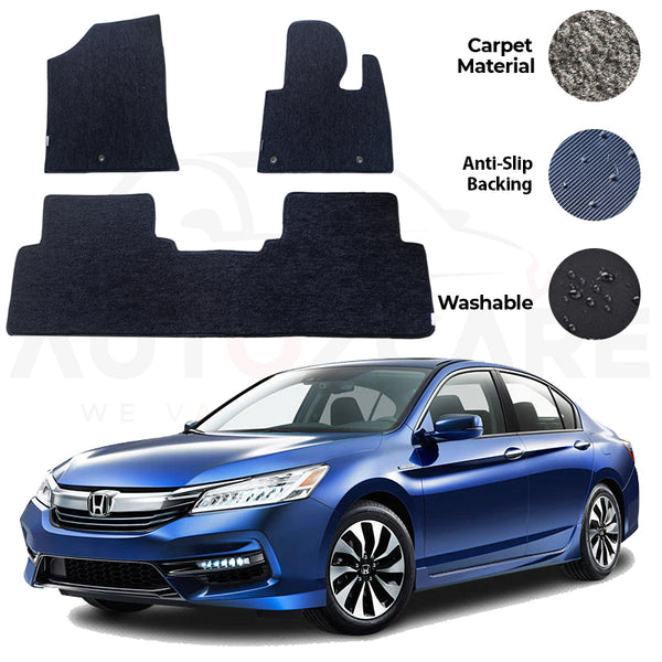 Honda Accord Fitting Carpet Floor Mat 3PCS - Model 2013-2018