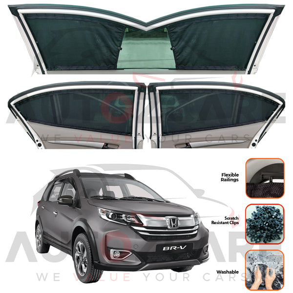 Honda BR-V Custom Car Sliding Curtains - Model 2017-2019