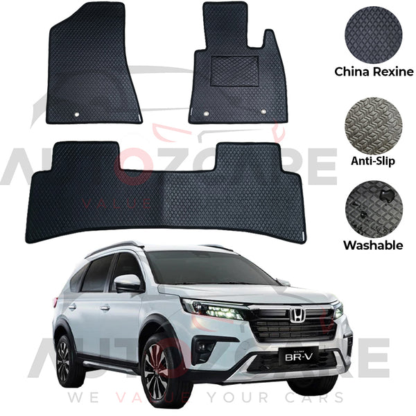 Honda BR-V China Rexine Floor Mat 4PCS - Model 2020-2025