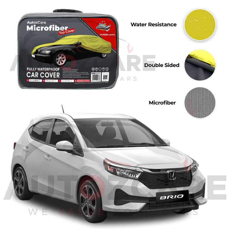 Honda Brio Microfiber Car Top Cover - Model 2018-2026