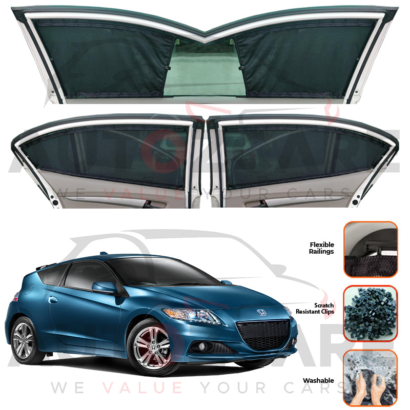 Honda CRZ Custom Car Sliding Curtains - Model 2010-2018
