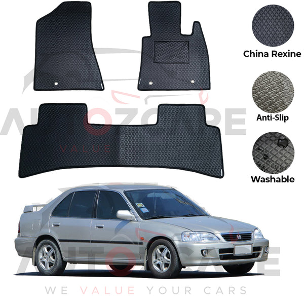 Honda City China Rexine Floor Mat 3PCS - Model 1998-2002