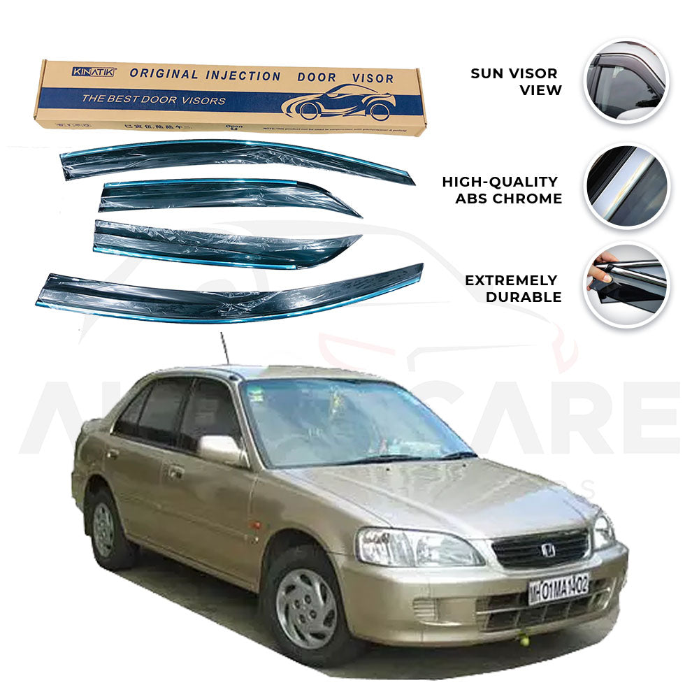 Honda City Air press sun visor with chrome model 2000-2003 - AutozCare Pakistan