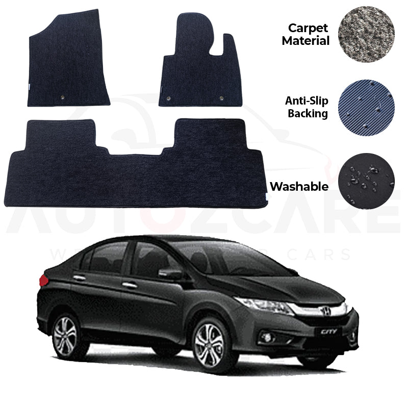 Honda City Fitting Carpet Floor Mat 3PCS - Model 2021-2022