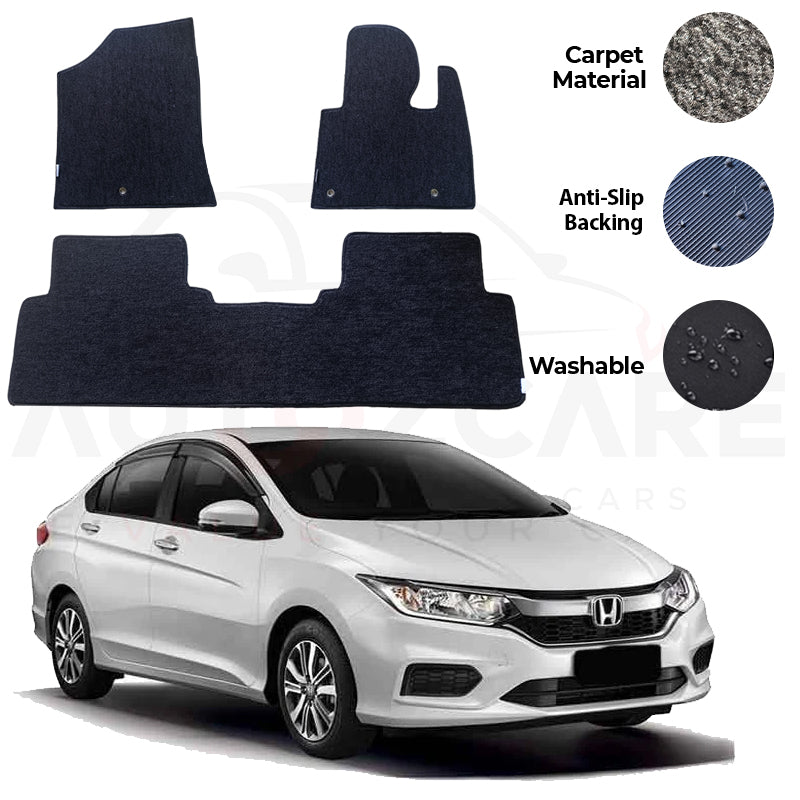 Honda City Genuine Fitting Carpet Floor Mat 3PCS - Model 2022-2024