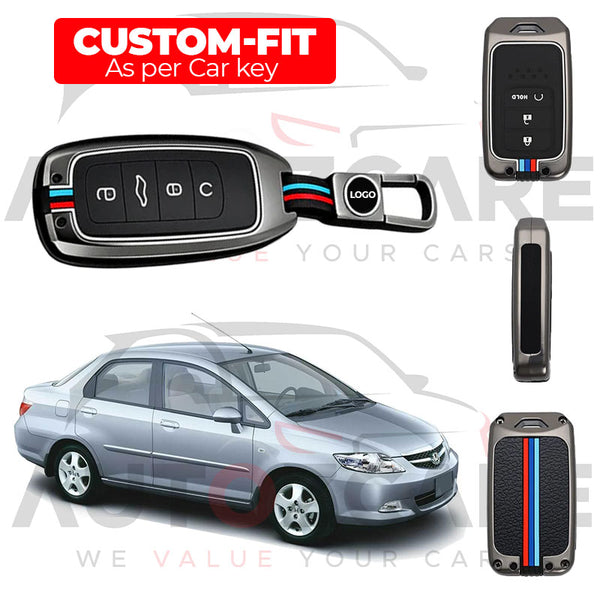 Honda City Remote Key Cover with Keychain - Model 2003-2008