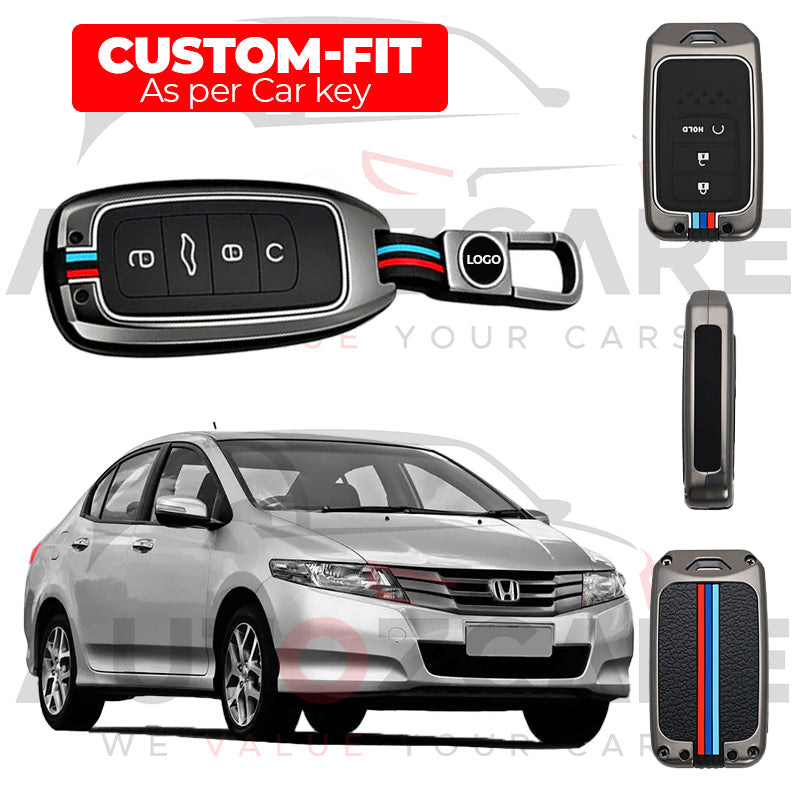 Honda City Remote Key Cover with Keychain  - Model 2009-2021