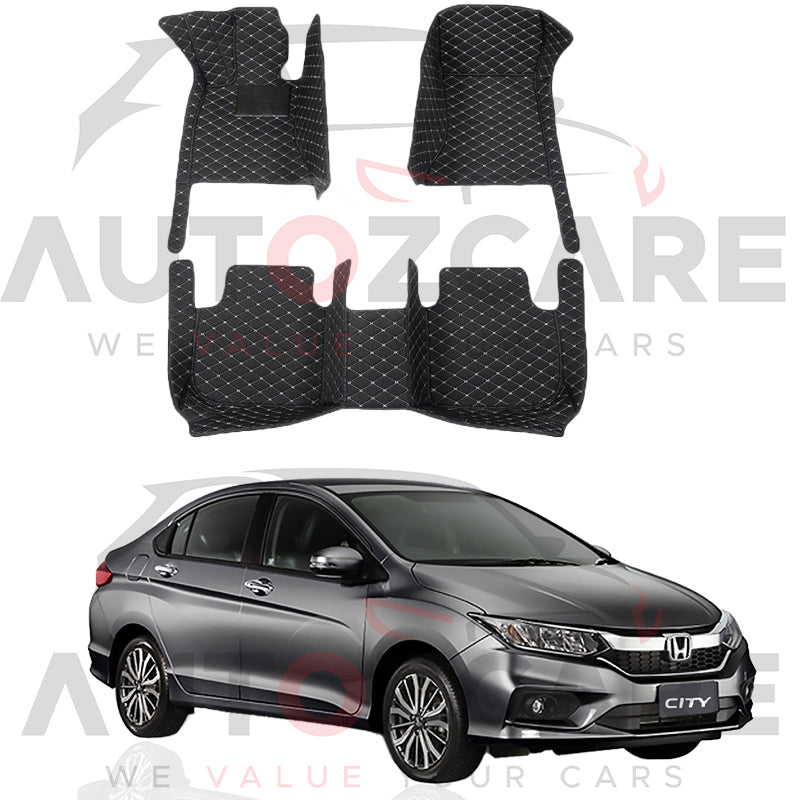 Honda City 7D Floor Mat (Tray Style) 3PCS - Model 2022-2025