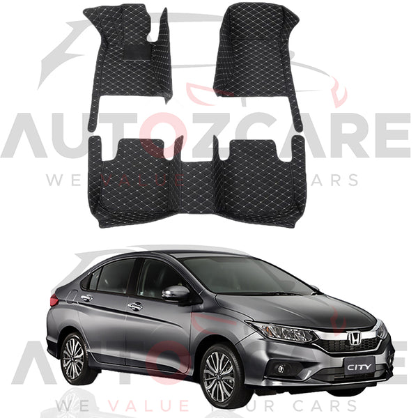 Honda City 7D Floor Mat (Tray Style) 3PCS - Model 2022-2025