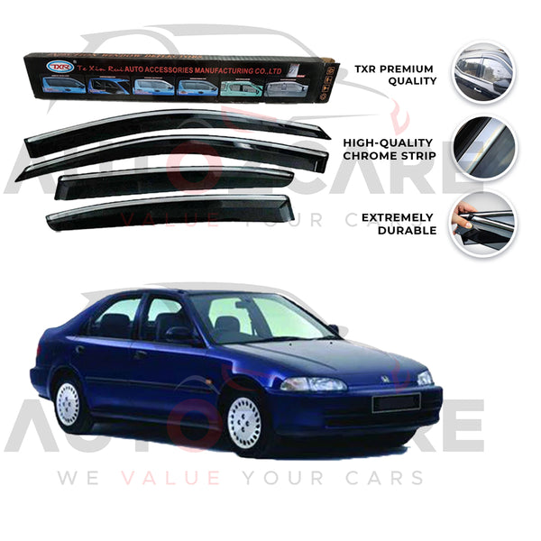 Honda Civic Air press sun visor with chrome model 1992-1995