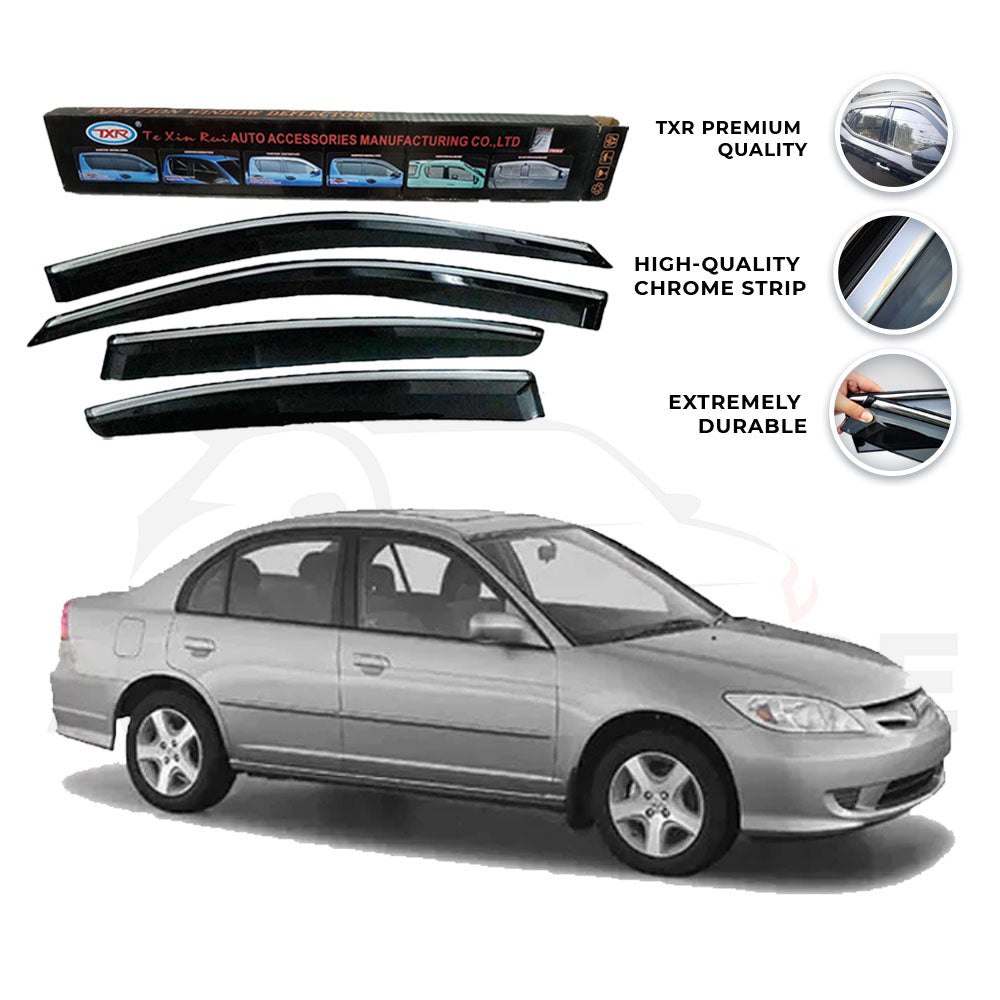 Honda Civic TXR Air press sun visor with chrome model 2001-2005 - AutozCare Pakistan