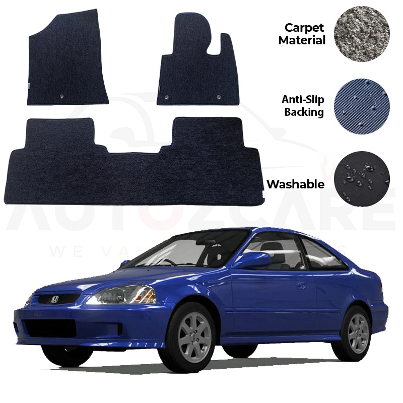 Honda Civic Genuine Fitting Carpet Floor Mat 3PCS - Model 2004-2006