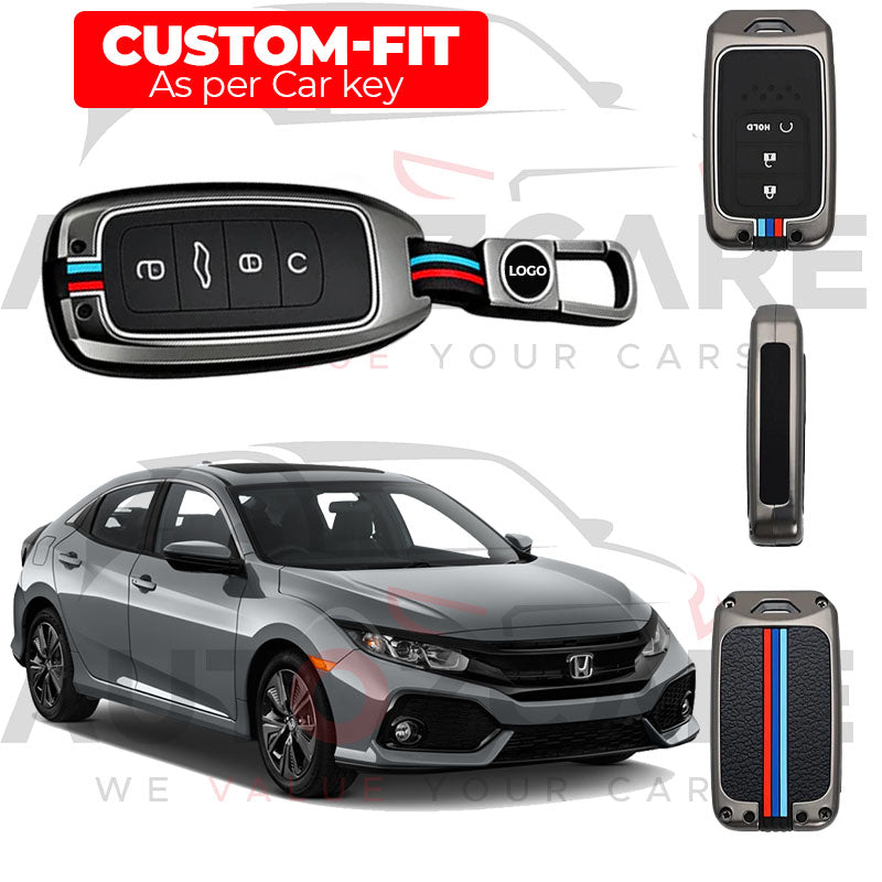 Honda Civic Remote Key Cover with Keychain - Model 2017-2021