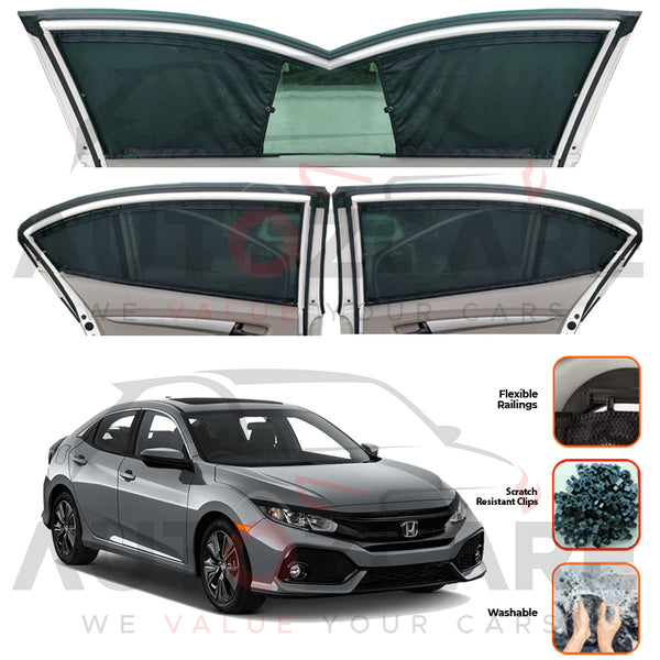 Honda Civic Custom Car Sliding Curtains - Model 2017-2021