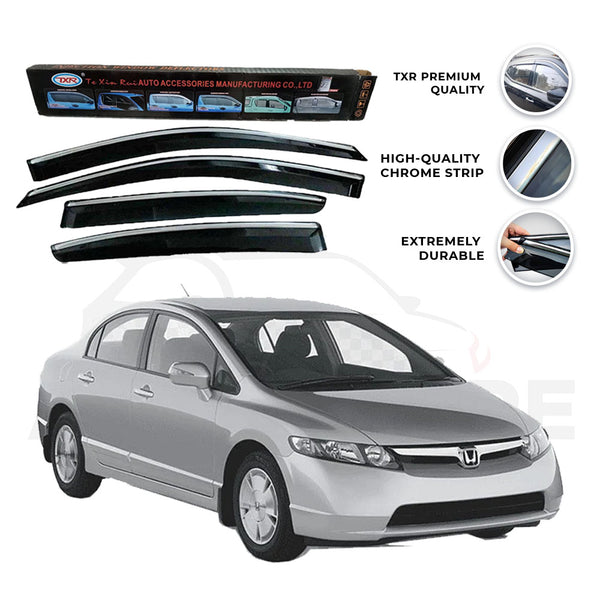 Honda Civic Hybrid TXR Air press sun visor with chrome model 2001-2005 - AutozCare Pakistan