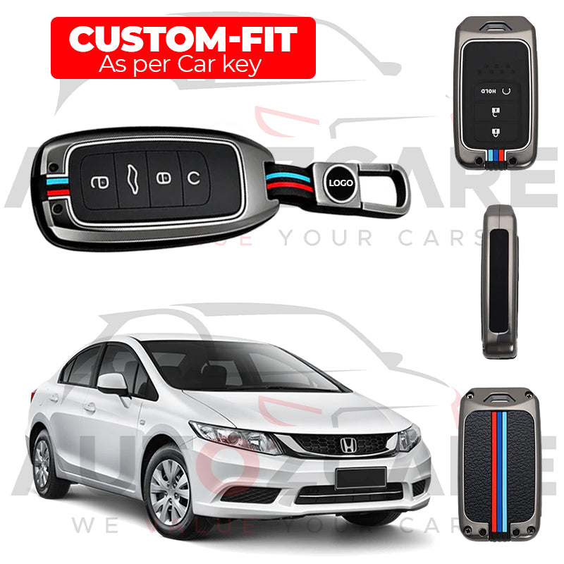 Honda Civic Rebirth Remote Key Cover with Keychain - Model 2013-2016