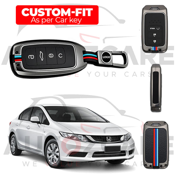 Honda Civic Rebirth Remote Key Cover with Keychain - Model 2013-2016