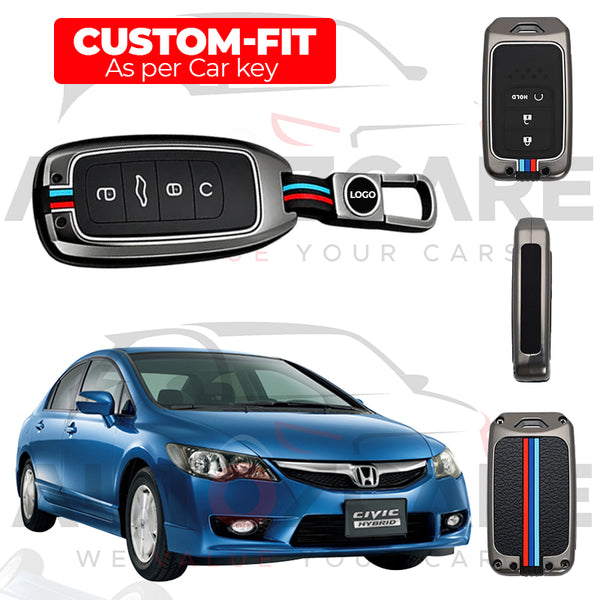Honda Civic Reborn Remote Key Cover with Keychain - Model 2006-2012