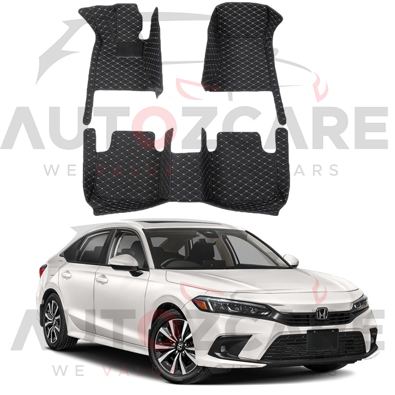 Honda Civic 7D Floor Mat (Tray Style) 3PCS - Model 2022-2024