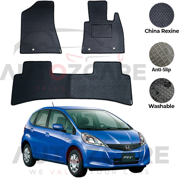 Honda Fit China Rexine Floor Mat 3PCS - Model 2007-2015