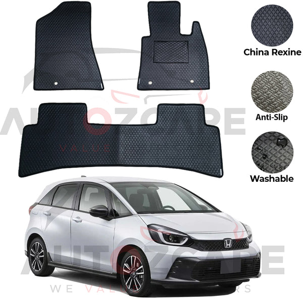 Honda Fit China Rexine Floor Mat 3PCS - Model 2021-2025