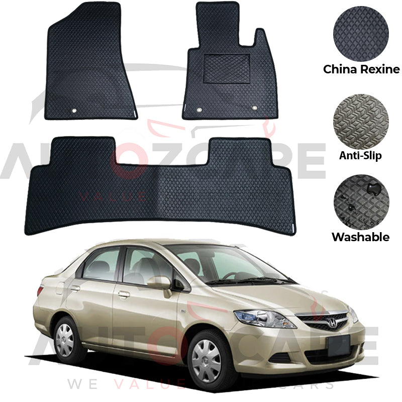Honda Fit Aria China Rexine Floor Mat 3PCS - Model 2002-2008
