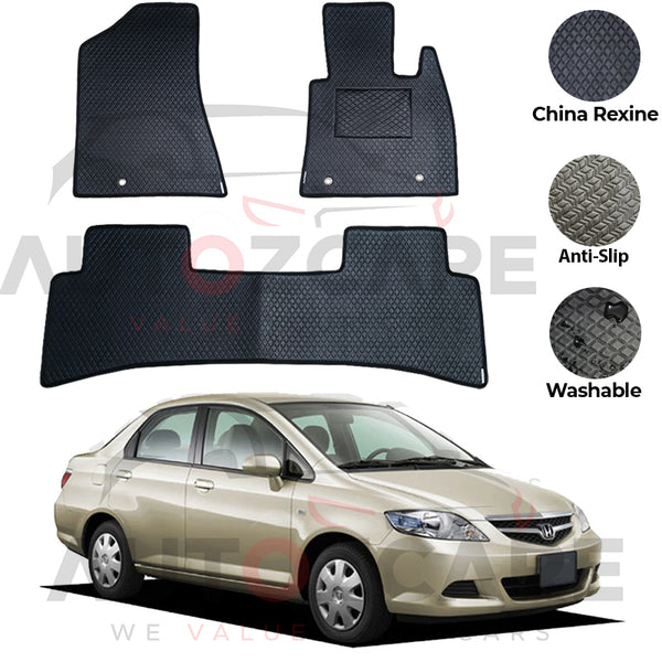Honda Fit Aria China Rexine Floor Mat 3PCS - Model 2002-2008