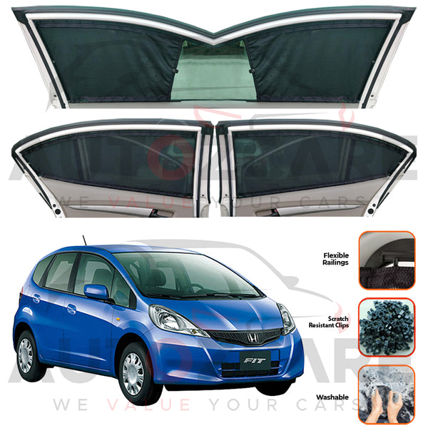 Honda Fit Custom Car Sliding Curtains - Model 2007-2015